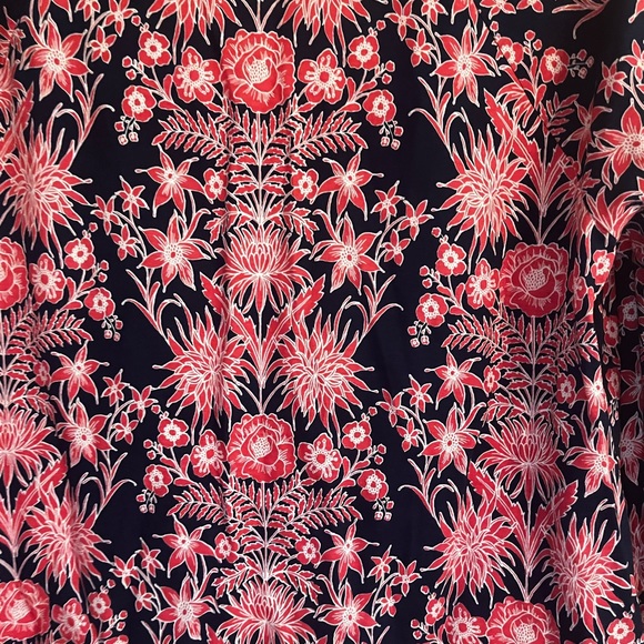 NWT Talbots floral pattern blouse 3/4 sleeve - Picture 8 of 10
